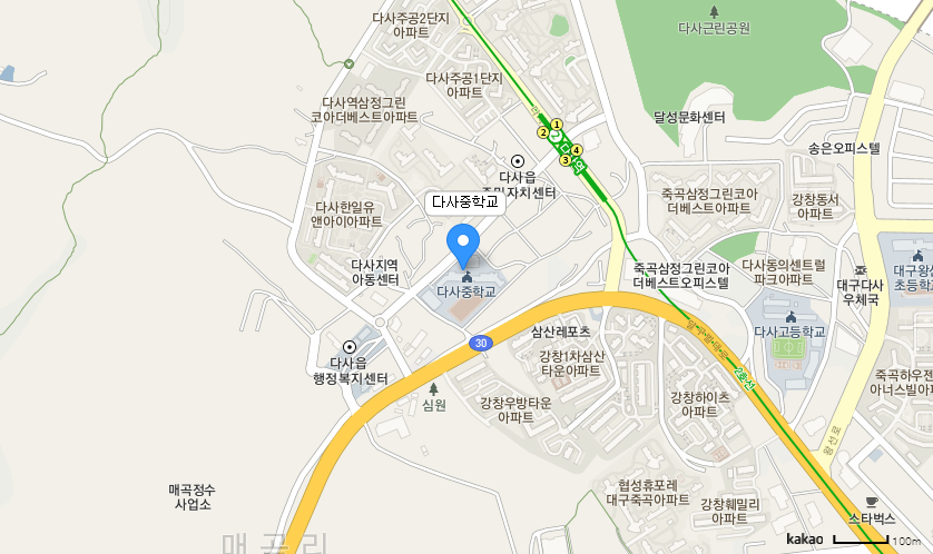 학교 찾아오시는 길 지도